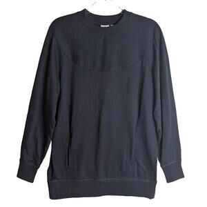 Adidas XBYO Sweatshirt 100% Cotton Size Medium Navy NWT